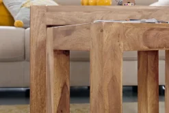 Beistelltisch MUMBAI 3-teilig Set Akazie braun