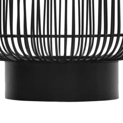 Beistelltisch RINARA 41 x 41 cm silberfarbig/schwarz