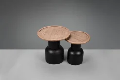 Beistelltisch RONJA 40 x 46 cm braun/ schwarz