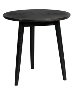 Beistelltisch rund FABIO 50 cm Eiche schwarz