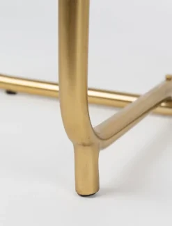 Beistelltisch rund TIMPA MARBLE messingfarben /Marmor grün