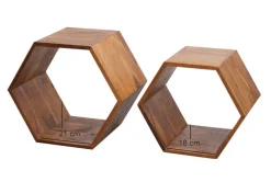 Beistelltisch 2-teilig braun