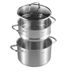 Berndes Kochtopf 3-teilig 6 l Silberfarbig