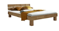 Bettgestell MY DREAM 140 x 200 cm Wildeiche massiv geölt