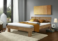 Bettgestell MY DREAM 140 x 200 cm Wildeiche massiv geölt