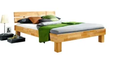Bettgestell MY TIME 180 x 200 cm Kernbuche massiv geölt