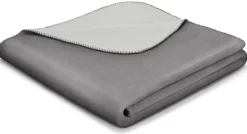 Biederlack Plaid 130 x 170 cm graphit/silber