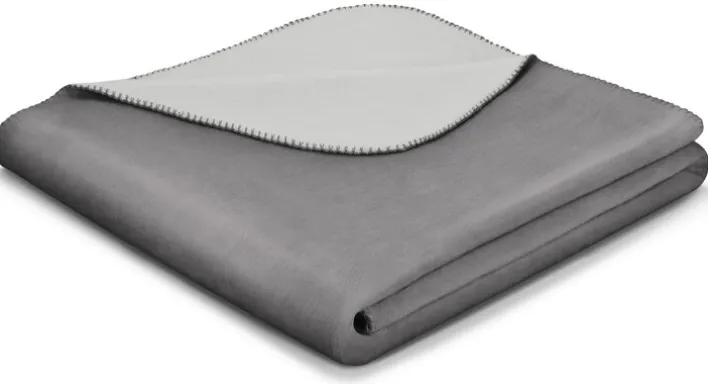 Biederlack Plaid 150 x 200 cm graphit/silber