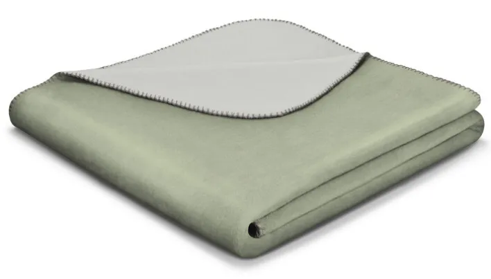 Biederlack Plaid 150 x 200 cm salvia/silber