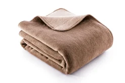 Biederlack Wende-Wohnplaid 130 x 170 cm braun/beige/grau