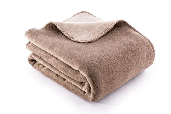 Biederlack Wende-Wohnplaid 150 x 200 cm braun/grau/beige