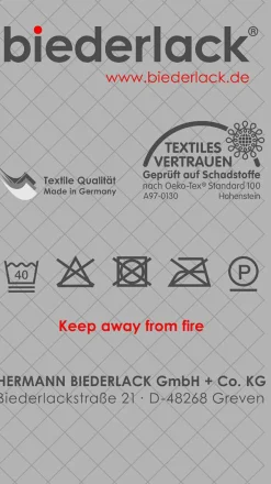 Biederlack Wohndecke COTTON HOME 150 x 200 grau/braun