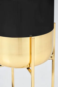 Blumenständer THEMIBE 2-teilig goldfarbig/ schwarz