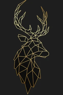 BÖNNINGHOFF Bild POLYGON HIRSCH 60 x 90 cm