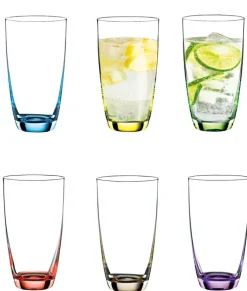BOHEMIA SELECTION Longdrinkglas VIVA COLORI 6er Set - je 350 ml
