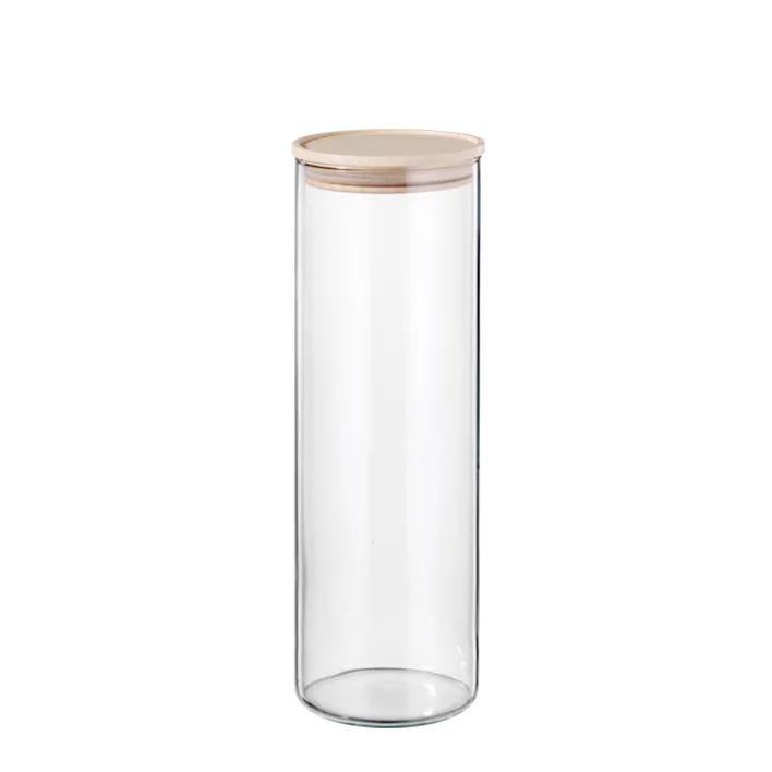 BOHEMIA SELECTION Vorratsdose Borosilikatglas 30 cm 1.8 l Transparent/Braun