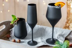 BOHEMIA SELECTION Weinglas JANE 6er Set schwarz
