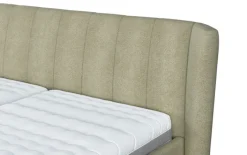 BOHOME Polsterbett TOSCANA III Rücken echt bezogen 180 x 200 cm grün