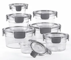 bongusto Aufbewahrungsdosen mit Deckel 7-teilig transparent