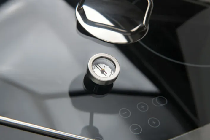 bongusto Dampfgarer-Topf 2-teilig Edelstahl mit Thermometer