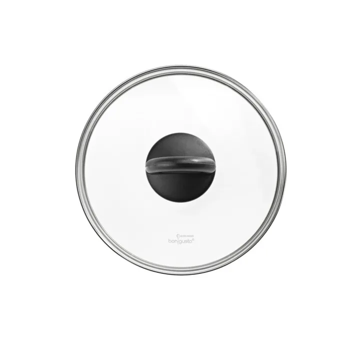 bongusto Glasdeckel BONGO Ø 16 cm silberfarbig /schwarz