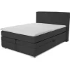 Boxspringbett ARABELLA 140 x 200 cm dunkelgrau