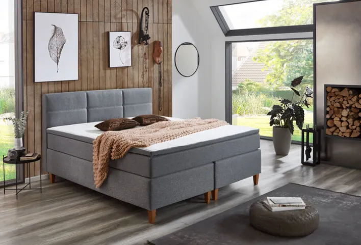 Boxspringbett ARDI 180 x 200 cm grau