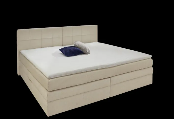 Boxspringbett CASA GRANDE 250 x 215 x 65 cm Beige