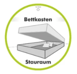 Boxspringbett CASA GRANDE 250 x 215 x 65 cm Beige