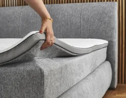 Boxspringbett CODY 240 x 200 cm grau