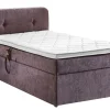 Boxspringbett GABRIOLA 120 x 200 braun-grau