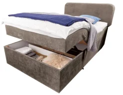 Boxspringbett GABRIOLA 120 x 200 braun-grau