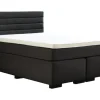 Boxspringbett GIANNI 140 x 200 cm anthrazit