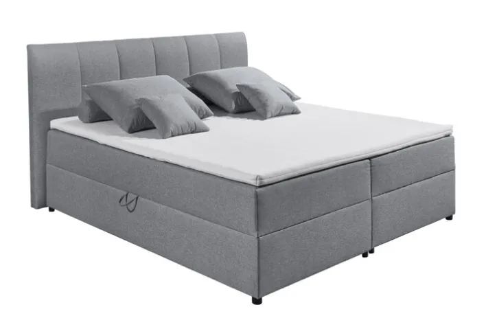 Boxspringbett GRAZIA 180 x 200 cm grau