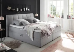 Boxspringbett GRAZIA 180 x 200 cm grau