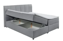 Boxspringbett GRAZIA 180 x 200 cm grau