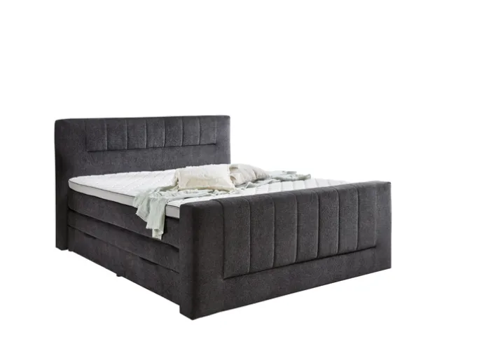 Boxspringbett KENOSHA 180 x 200 cm anthrazit