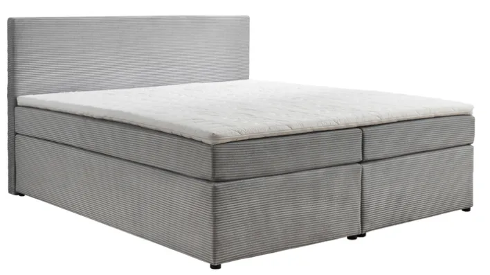 Boxspringbett LEIA 180 x 200 cm grau
