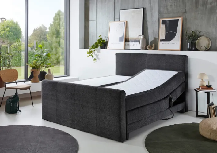 Boxspringbett LOCKPORT 180 x 200 cm anthrazit