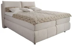 Boxspringbett SUPREME COMFORT 180 x 200 cm Stoffbezug beige