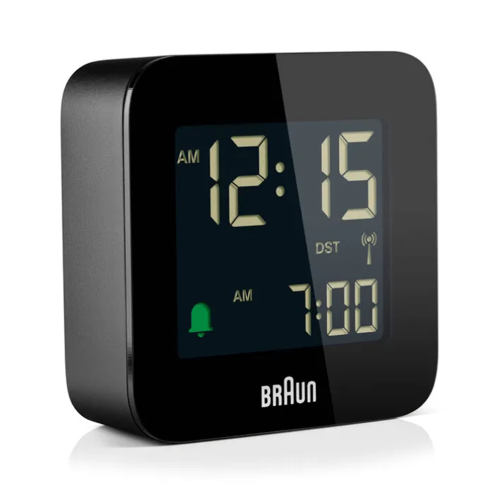 BRAUN Funkwecker flach schwarz