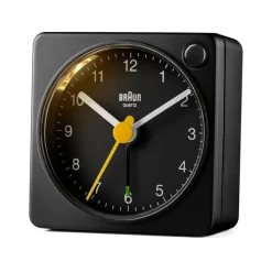 BRAUN Quarz-Wecker schwarz matt