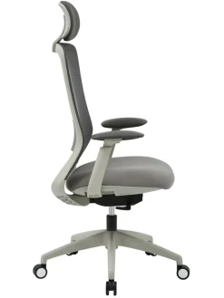 Bürostuhl KAYA grau/ alufarbig