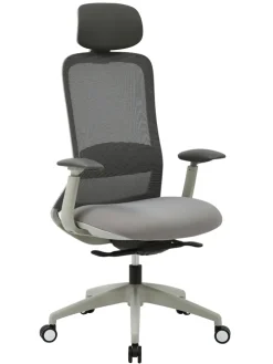 Bürostuhl KAYA grau/ alufarbig