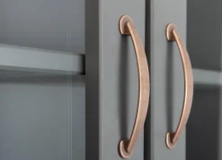 Buffet NICLAS 5.1 90x190x45 cm Massivholz grau/braun