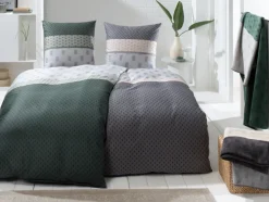 bugatti Wohndecke JACQUARD 150 x 200 cm grün/grau