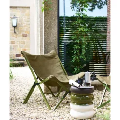 BULB Beistelltisch 34 x 44 cm rund grün mehrfarbig