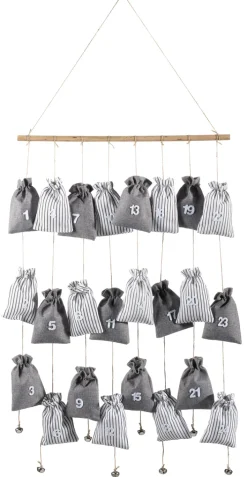 casaNova Weihnachtsdekoration Adventskalender 117 cm Braun