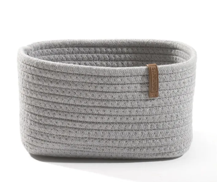 casaNOVA Aufbewahrungskorb 15 cm hellgrau