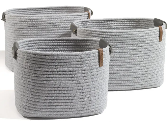 casaNOVA Aufbewahrungskorb 26 cm hellgrau